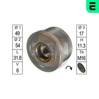 ERA ZN5458 - Rueda libre alternador