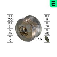 ERA ZN5375 - Rueda libre alternador