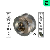 ERA ZN5502 - Rueda libre alternador