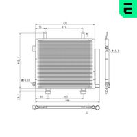 DELPHI CF20233 - Condensador, aire acondicionado