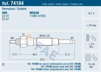 FAE 74184 - Bujía de precalentamiento
