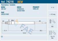 ERA 887023 - Bujía de precalentamiento