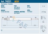 ERA 887004 - Bujía de precalentamiento