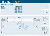ERA 887068 - Bujía de precalentamiento