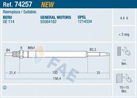 ERA 887001 - Bujía de precalentamiento