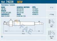 ERA 886084 - Bujía de precalentamiento