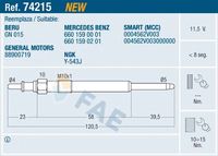 ERA 886037 - Bujía de precalentamiento