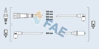FAE 85694 - Juego de cables de encendido