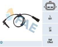 ERA 560932A - Sensor, revoluciones de la rueda