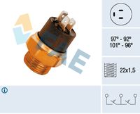 FAE 37860 - Interruptor de temperatura, ventilador del radiador