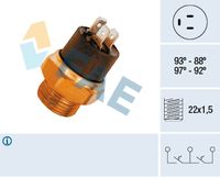 FAE 37850 - Interruptor de temperatura, ventilador del radiador