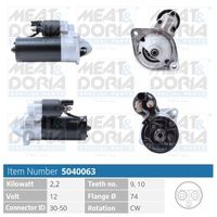MEAT & DORIA 5040063 - Motor de arranque