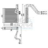 KAMOKA 7770034 - Evaporador, aire acondicionado
