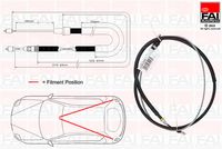ESEN SKV 25SKV426 - Cable de accionamiento, freno de estacionamiento