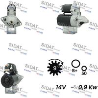 RIDEX 2S0066 - Motor de arranque