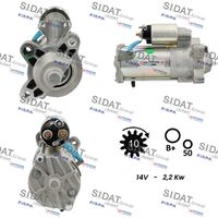 HELLA 8EA011612061 - Motor de arranque