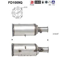 AS FD1009Q - Filtro hollín/partículas, sistema escape
