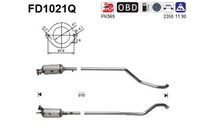 AS FD1021Q - Filtro hollín/partículas, sistema escape