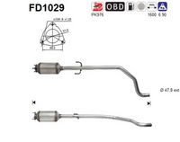 AS FD1029 - Filtro hollín/partículas, sistema escape