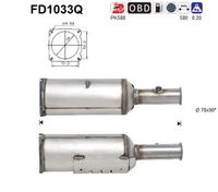 AS FD1033Q - Filtro hollín/partículas, sistema escape