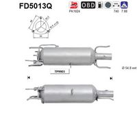 AS FD5013Q - Filtro hollín/partículas, sistema escape