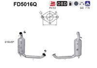 AS FD5016Q - Filtro hollín/partículas, sistema escape