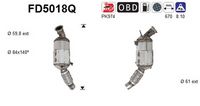 AS FD5018Q - Filtro hollín/partículas, sistema escape