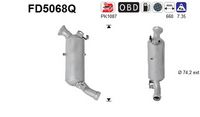 AS FD5068Q - Filtro hollín/partículas, sistema escape