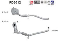 AS FD5012 - Filtro hollín/partículas, sistema escape