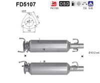 AS FD5107 - Filtro hollín/partículas, sistema escape
