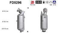 AS FD5296 - Filtro hollín/partículas, sistema escape