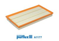 PURFLUX A1177 - Longitud [mm]: 419<br>Ancho [mm]: 228<br>Altura [mm]: 41<br>Tipo de filtro: Cartucho filtrante<br>