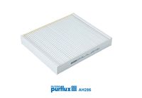 PURFLUX AH286 - Longitud [mm]: 240<br>Ancho [mm]: 204<br>Altura [mm]: 35<br>Tipo de filtro: Filtro de carbón activado<br>