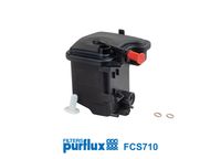 PURFLUX FCS710 - Altura [mm]: 126<br>Diámetro exterior [mm]: 123<br>Tipo de filtro: Filtro de tubería<br>Ø entrada [mm]: 10<br>