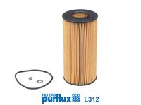 PURFLUX L312 - Altura [mm]: 174<br>Diámetro exterior [mm]: 82<br>Tipo de filtro: Cartucho filtrante<br>Diám. int. 2[mm]: 36<br>