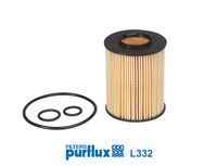 PURFLUX L332 - Altura [mm]: 92<br>Diámetro exterior [mm]: 72<br>Tipo de filtro: Cartucho filtrante<br>Diám. int. 1 [mm]: 31<br>Diám. int. 2[mm]: 31<br>