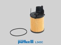 PURFLUX L343C - Altura [mm]: 99<br>Diámetro exterior [mm]: 72<br>Tipo de filtro: Cartucho filtrante<br>Diám. int. 1 [mm]: 26<br>Diám. int. 2[mm]: 25<br>