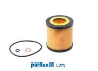 PURFLUX L376 - Altura [mm]: 79<br>Tipo de filtro: Cartucho filtrante<br>Diámetro exterior 1 [mm]: 74<br>Diámetro exterior 2 [mm]: 74<br>Diám. int. 1 [mm]: 42<br>Diám. int. 2[mm]: 42<br>