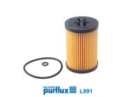 PURFLUX L991 - Altura [mm]: 104<br>Tipo de filtro: Cartucho filtrante<br>Diámetro exterior 1 [mm]: 65<br>Diám. int. 1 [mm]: 21<br>Diám. int. 2[mm]: 31<br>
