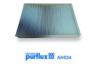PURFLUX AH534 - Longitud [mm]: 337<br>Ancho [mm]: 238<br>Altura [mm]: 41<br>Tipo de filtro: Filtro de carbón activado<br>Versión básica (art. n.º): LVCF660<br>