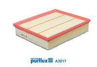 PURFLUX A3017 - Longitud [mm]: 292<br>Ancho [mm]: 245<br>Altura [mm]: 67<br>Tipo de filtro: Cartucho filtrante<br>