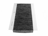 CORTECO 21652355 - Tipo de filtro: Filtro de carbón activado<br>Longitud [mm]: 283<br>Ancho [mm]: 206<br>Altura [mm]: 25<br>Peso [kg]: 0,176<br>