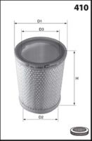 COMLINE EAF718 - Altura [mm]: 304<br>Peso [kg]: 0,72<br>Forma: cilíndrico<br>Diámetro interior [mm]: 97<br>Diámetro exterior [mm]: 168<br>Tipo de filtro: Cartucho filtrante<br>