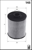 COMLINE EFF189 - Código de motor: D 4204 T9<br>Tipo de filtro: Cartucho filtrante<br>Diámetro [mm]: 81<br>Diám. int. 1 [mm]: 24,1<br>Altura [mm]: 112,5<br>