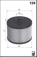 JAPANPARTS FCECO028 - Tipo de filtro: Cartucho filtrante<br>Longitud [mm]: 74<br>Diámetro exterior [mm]: 91<br>Diámetro interior [mm]: 14<br>