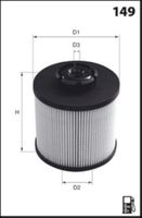 COMLINE EFF224 - Tipo de filtro: Cartucho filtrante<br>Diámetro [mm]: 78<br>Diám. int. 1 [mm]: 25<br>Diámetro exterior 1 [mm]: 89<br>Altura [mm]: 90,5<br>
