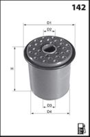 JAPANPARTS FCECO088 - Tipo de filtro: Filtro de tubería<br>Altura [mm]: 205<br>Diámetro exterior [mm]: 84,5<br>Diámetro 1/Diámetro 2 [mm]: IN :9,5/OUT :8<br>