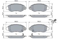 BOSCH 0 986 494 047 - Juego de pastillas de freno