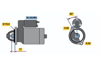 BOSCH 0001115008 - Motor de arranque