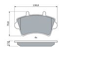 BOSCH 0 986 494 031 - Juego de pastillas de freno